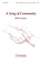 Song of Community SATB choral sheet music cover